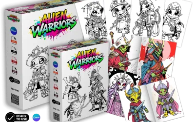 Alien Warriors Coloring Pack (shareplr.com/alien-warriors-coloring-pack) – Review and Bonus