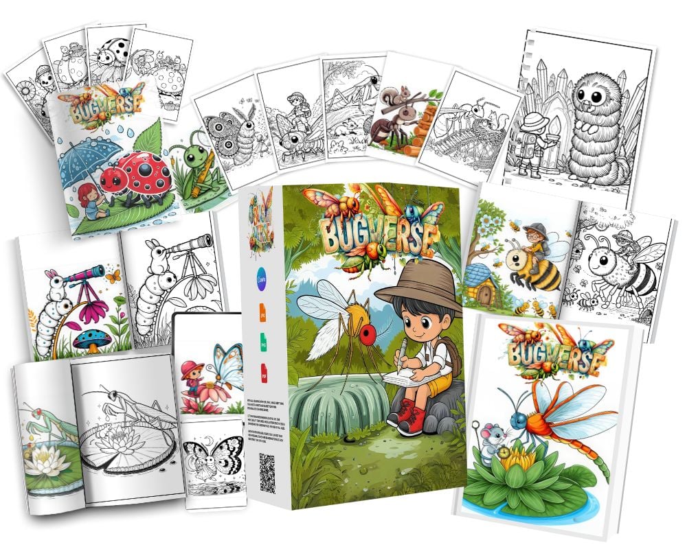 Bugverse - (PLR) Coloring Pack -Review and Bonus