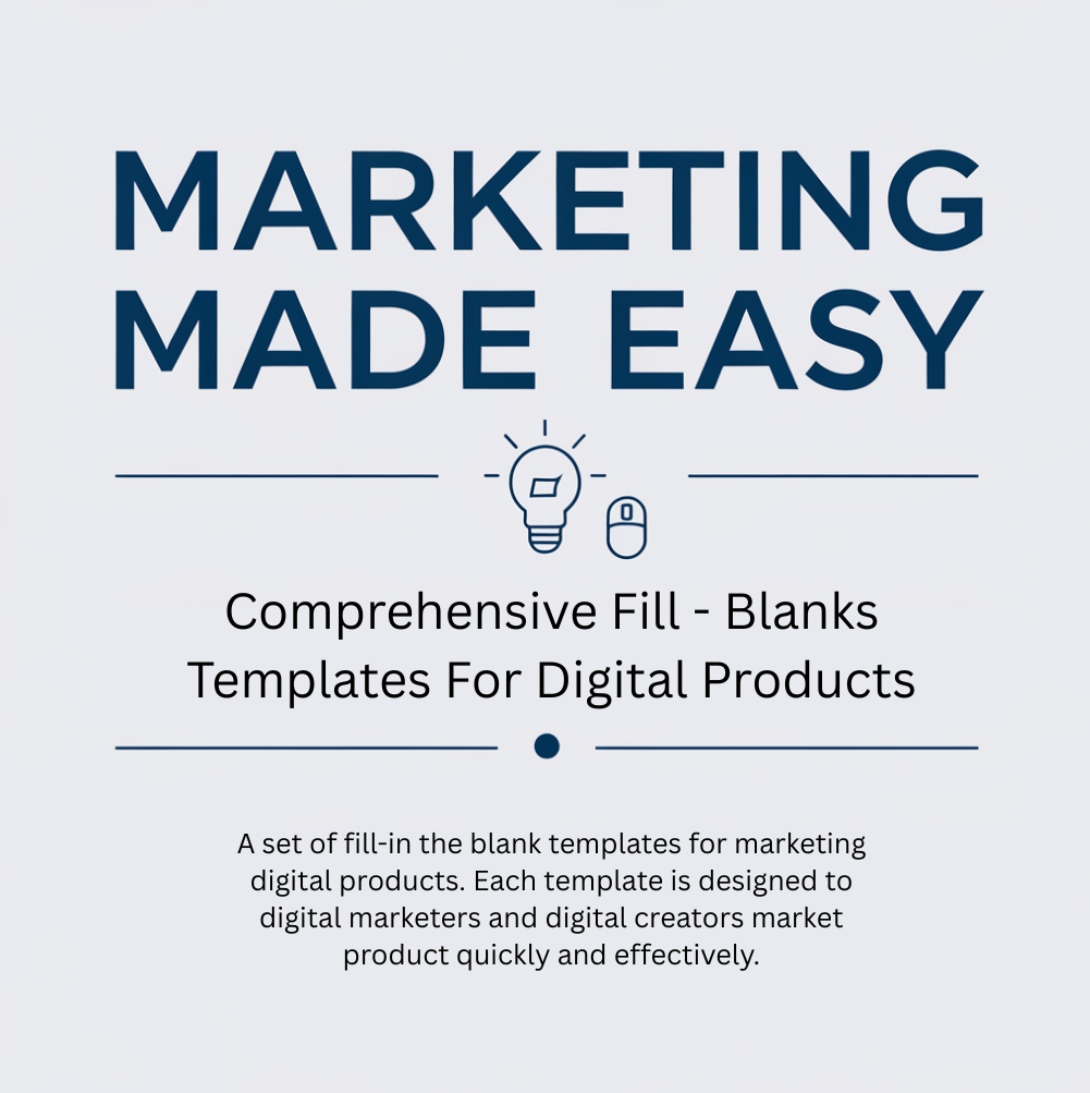 Marketing Made Easy: Templates for Digital Products (PLR) -Review and Bonus