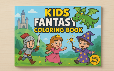 Kids Fantasy Coloring Book (plrinfinity.com/kids-fantasy-coloring-books) -Review and Bonus