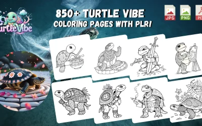 TurtleVibe – PLR Coloring Pages for Adults -Review and Bonus