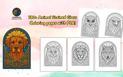 Animal Stained Glass Coloring Pages -Review and Bonus worth $1000+