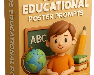 3D Realistic Kids Educational Poster Prompts  – Review and Bonus Worth $1000+