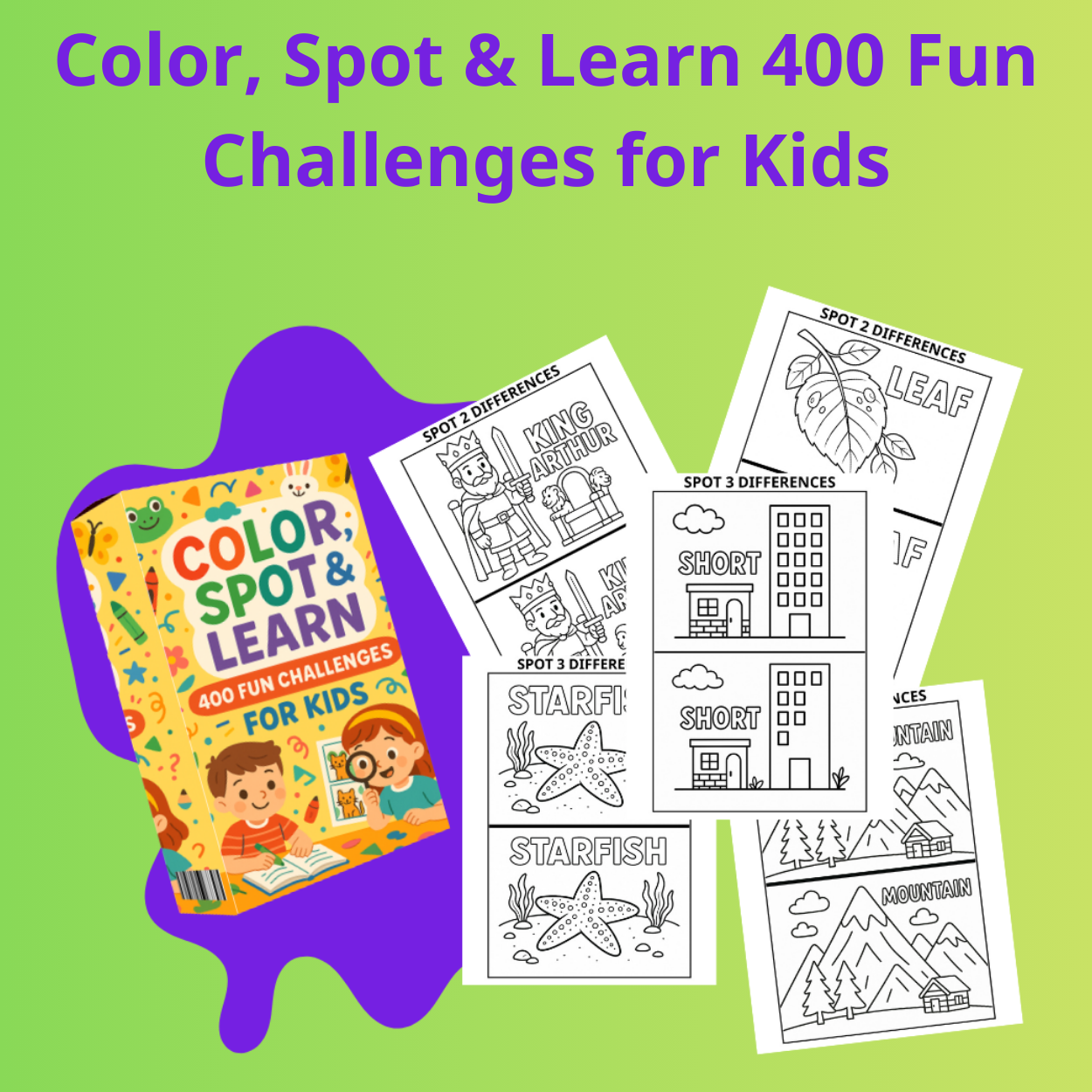 Color, Spot & Learn: 400 Fun Challenges for Kids - Review and Bonus Worth $1000+