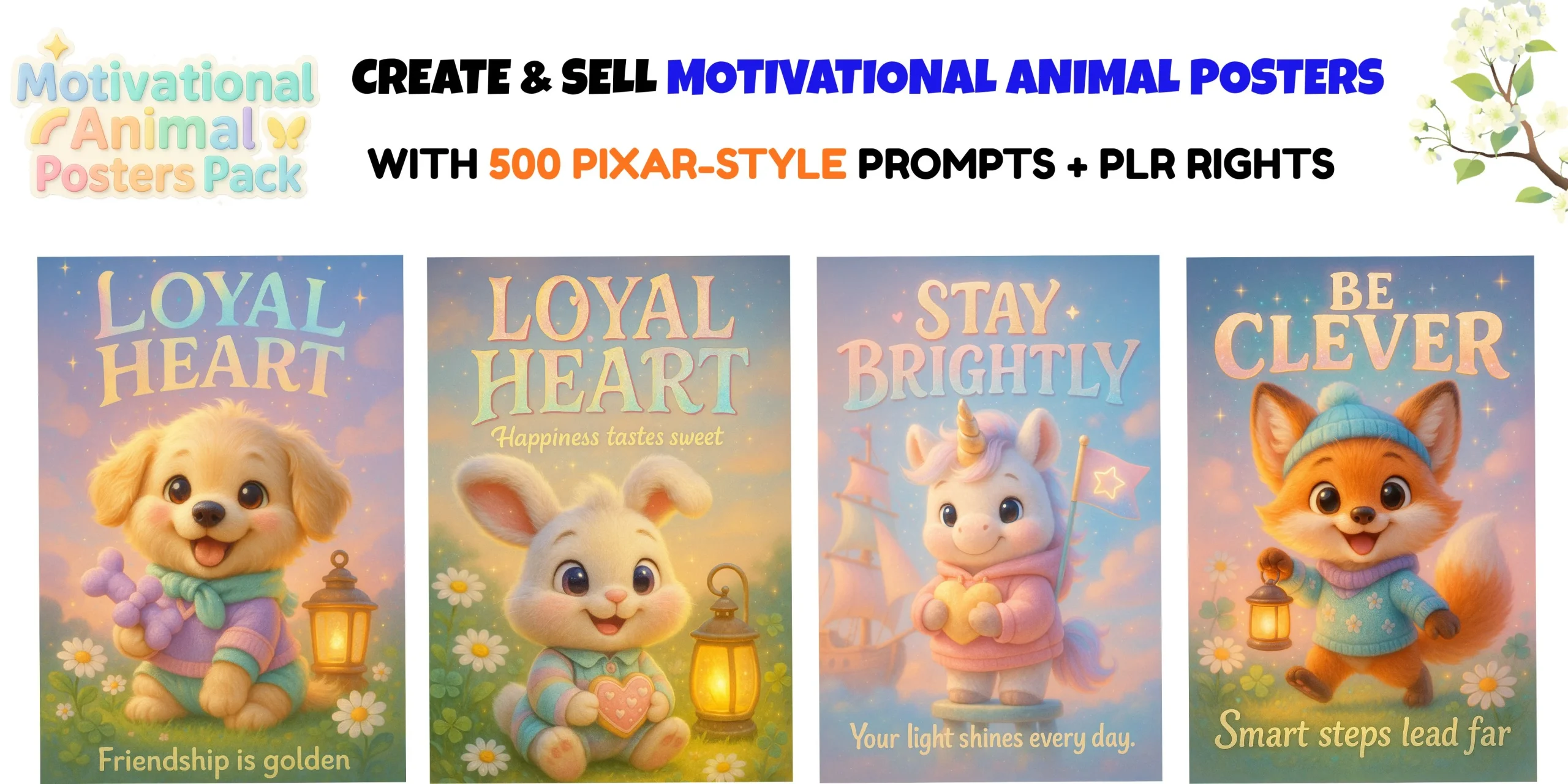 Motivational Animal Posters Pack (PLR) - Review and Bonus Worth $1000+