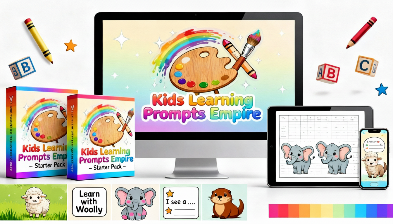Kids Learning Prompts Empire - Review and Bonus Worth $1000+