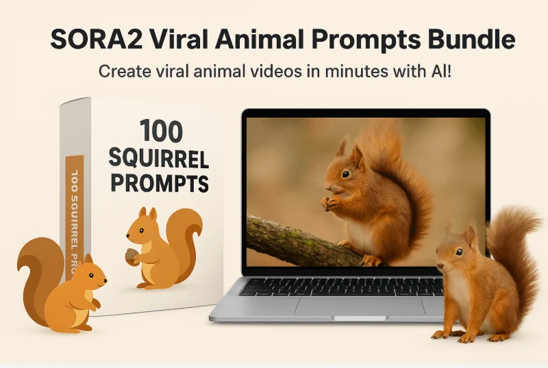 SORA2 Viral Animal Prompts Bundle - Review and Bonus Worth $1000+