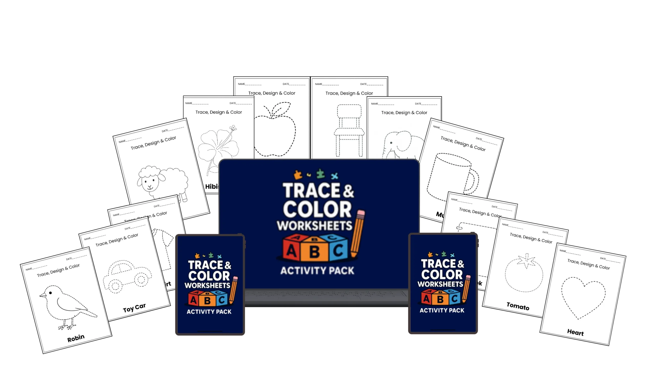 Trace And Color Worksheets - Review and Bonus Worth $1000+