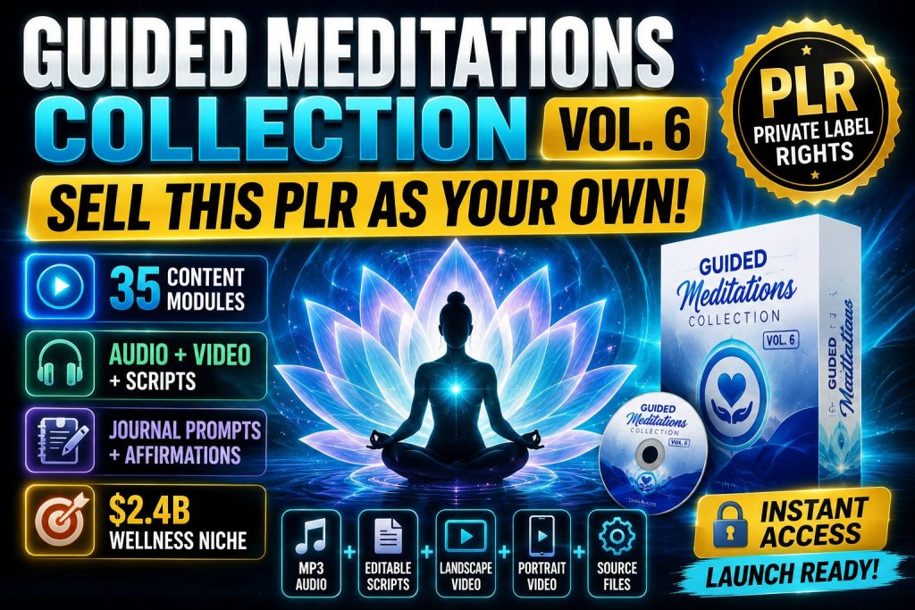 Guided Meditations Collection Vol. 6 - PLR Review