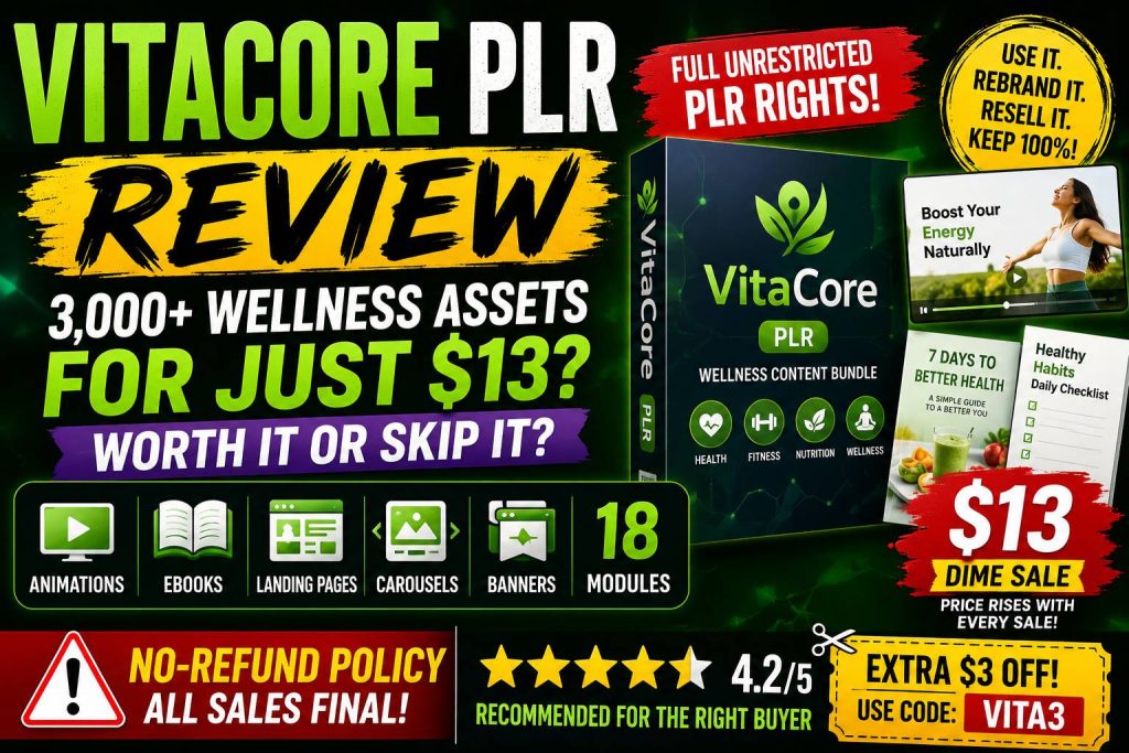 VitaCore PLR Review