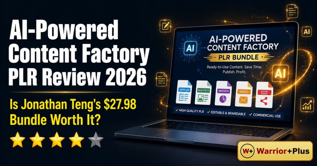 (PLR Firesale) AI-Powered Content Factory Review