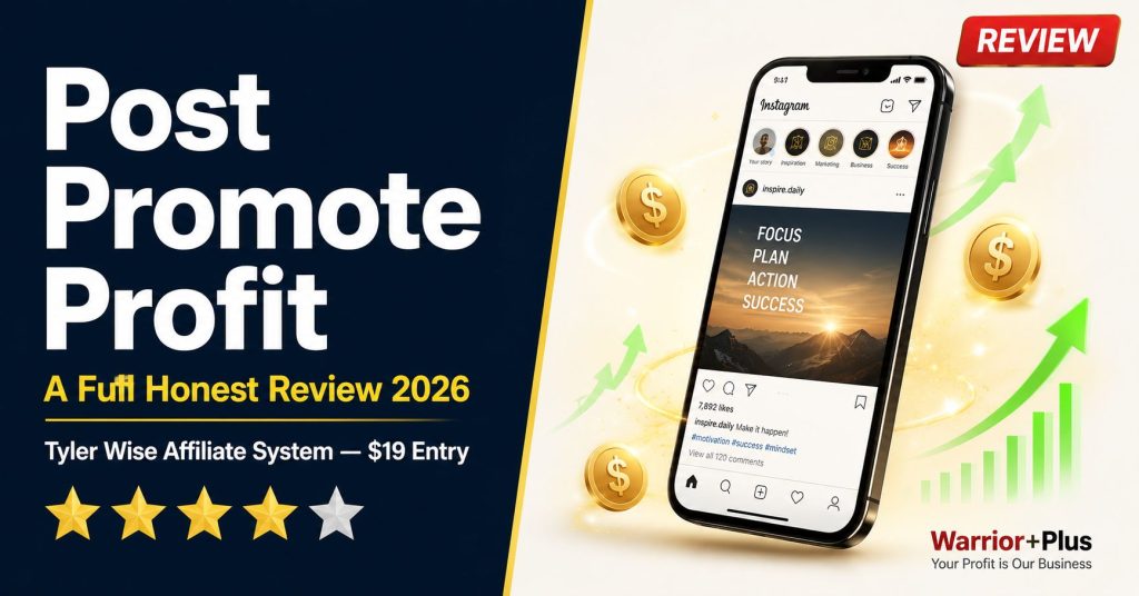Post. Promote. Profit. Review