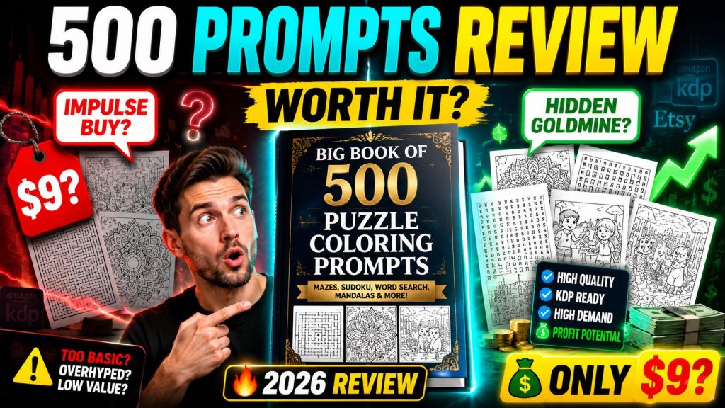 Big Book of 500 Puzzle Coloring Prompts Review
