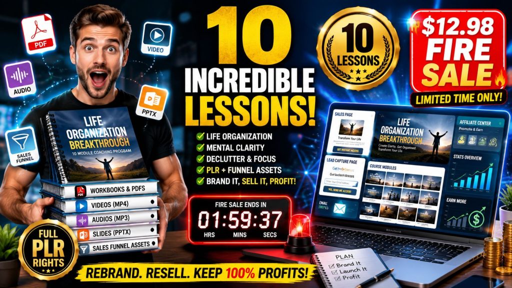 PLR Firesale Life Organization Breakthrough Review