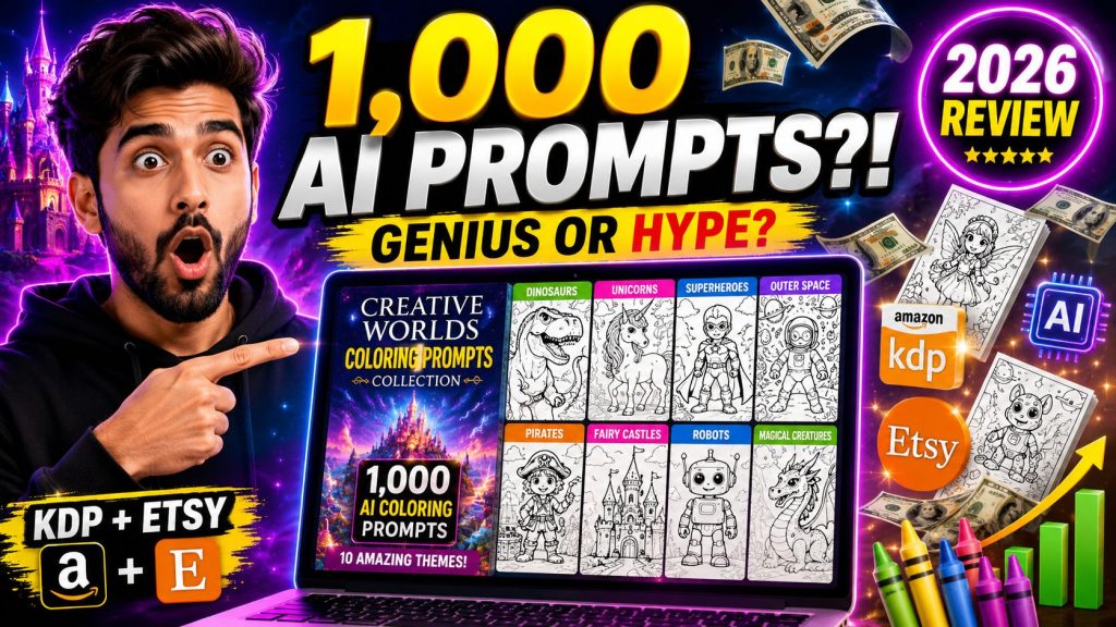 Creative Worlds Coloring Prompts collection review