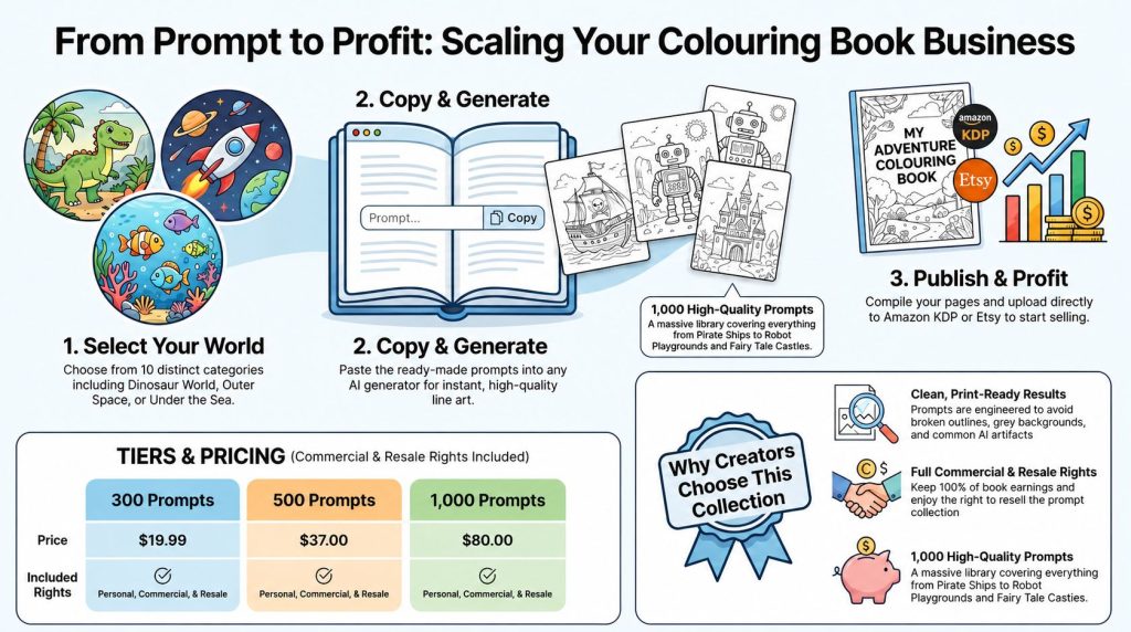 Creative Worlds Coloring Prompts collection review