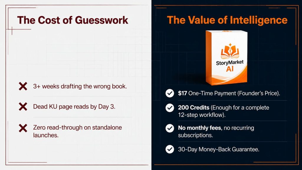 storymarket ai cost of guesswork vs value of intelligence pricing