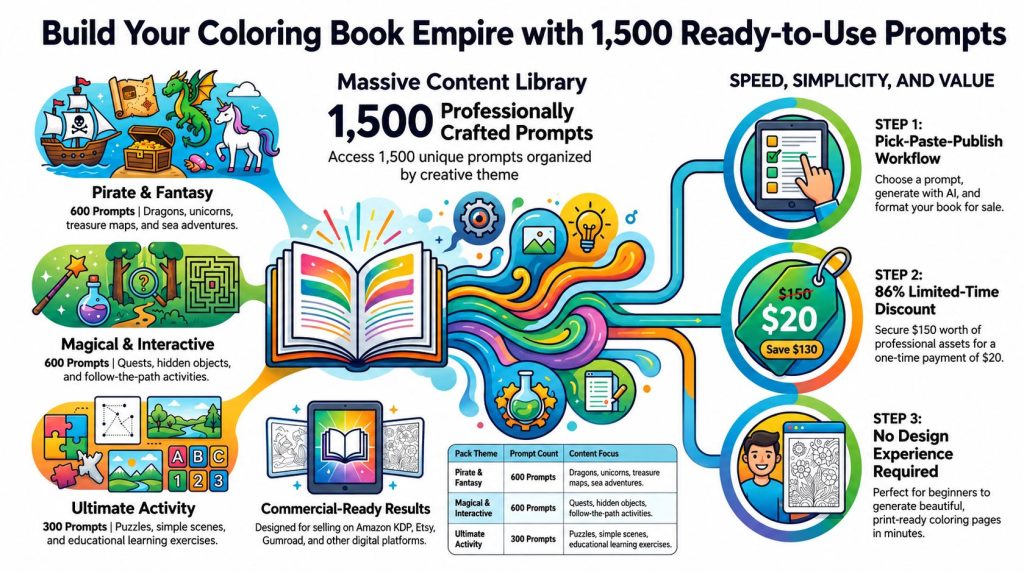 the 1500 Kids Coloring Prompt Mega Bundle Review