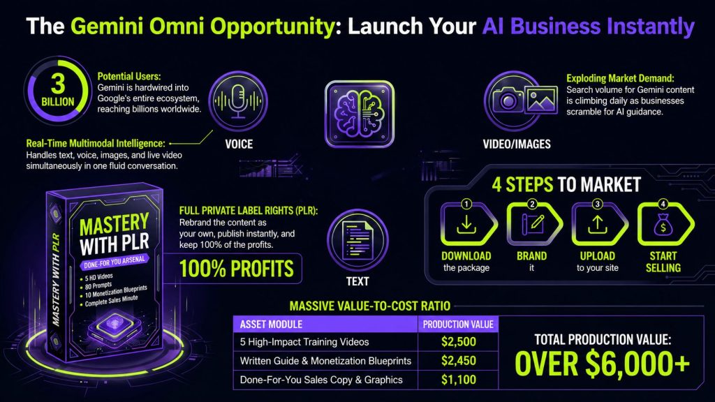 PLR Google Gemini Omni AI Mastery Reviews