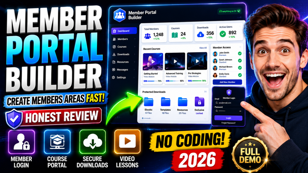 Member Portal Builder Create Members Areas Fast Review