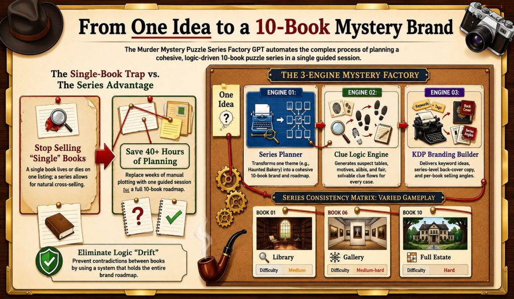 Murder Mystery Puzzle Series Factory GPT Review