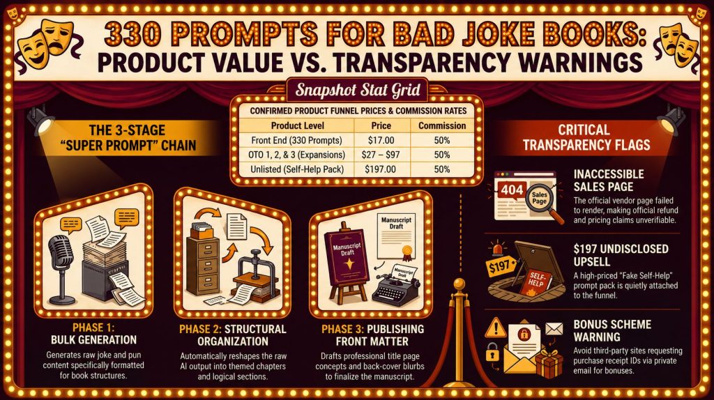 330 Prompts for Bad Joke Books Review