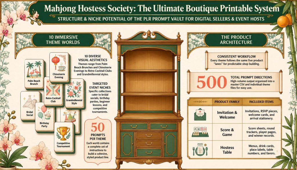 Mahjong Hostess Society Pack PLR Review