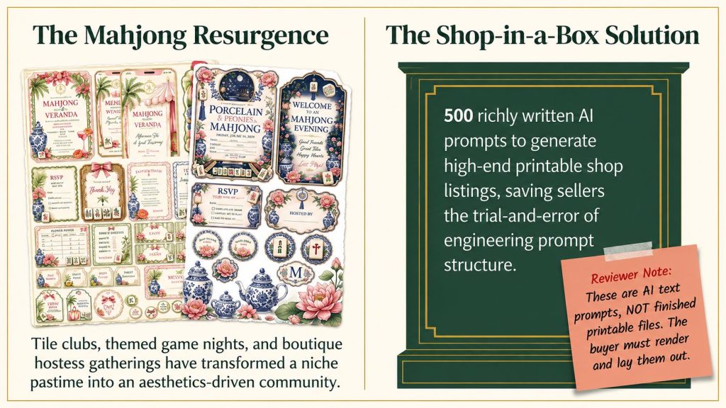 Mahjong Hostess Society Pack PLR Review