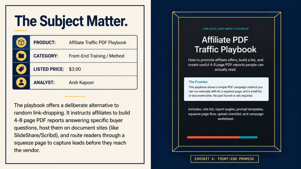 Affiliate Traffic PDF Playbook Review