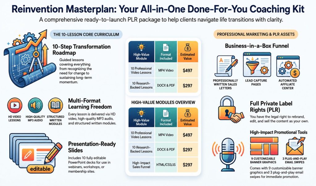 (PLR Firesale) Reinvention Masterplan Review