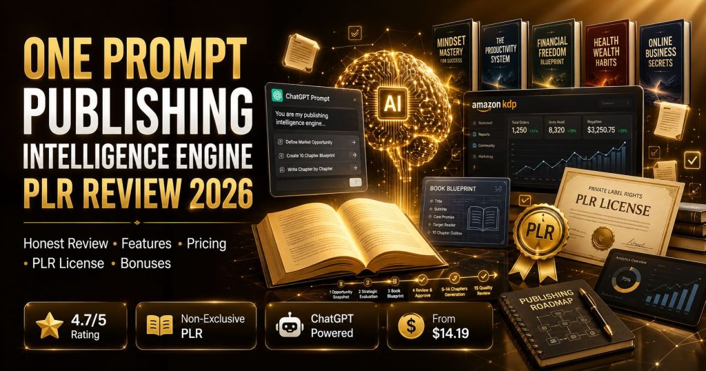 One Prompt Publishing Intelligence Engine PLR Review