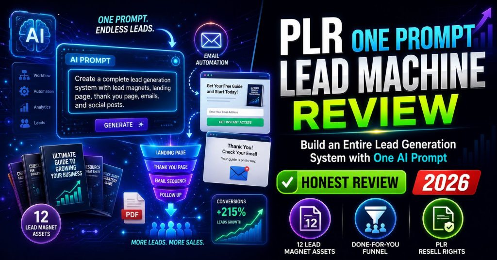 PLR One Prompt Lead Machine Review