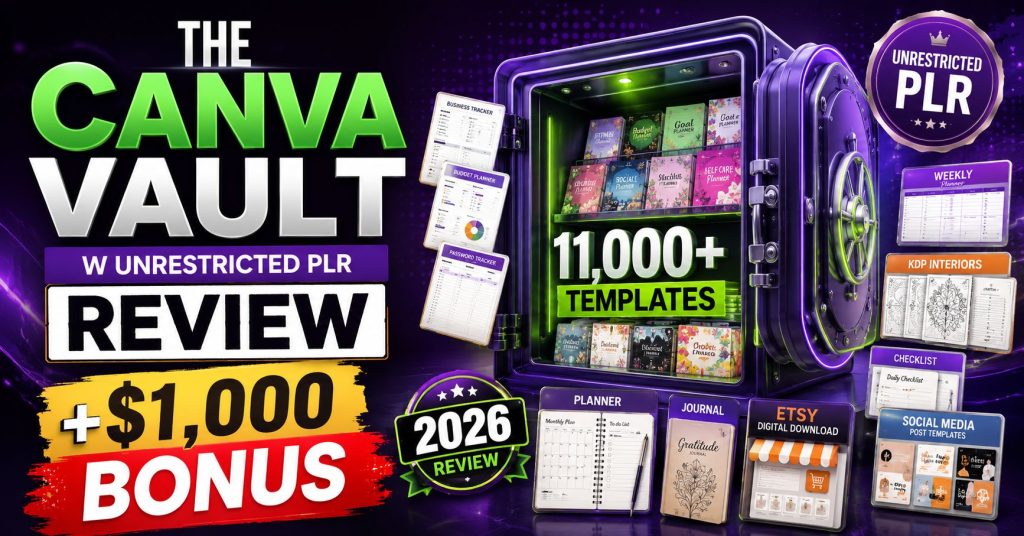 The Canva Vault w Unrestricted PLR Review