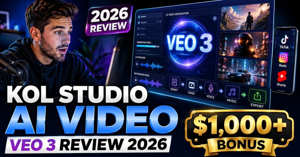 KOL Studio AI Video Creator Powered by Google Veo 3 Review