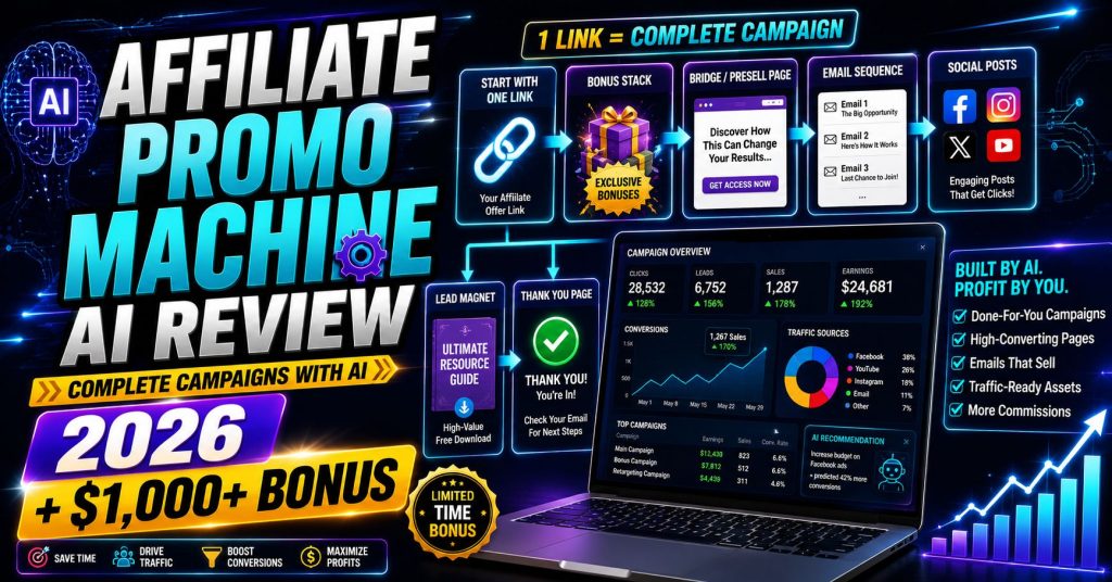 Affiliate Promo Machine Build Complete Campaigns With AI Review