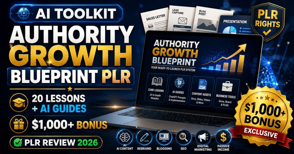 AI Toolkit The Authority Growth Blueprint PLR Review