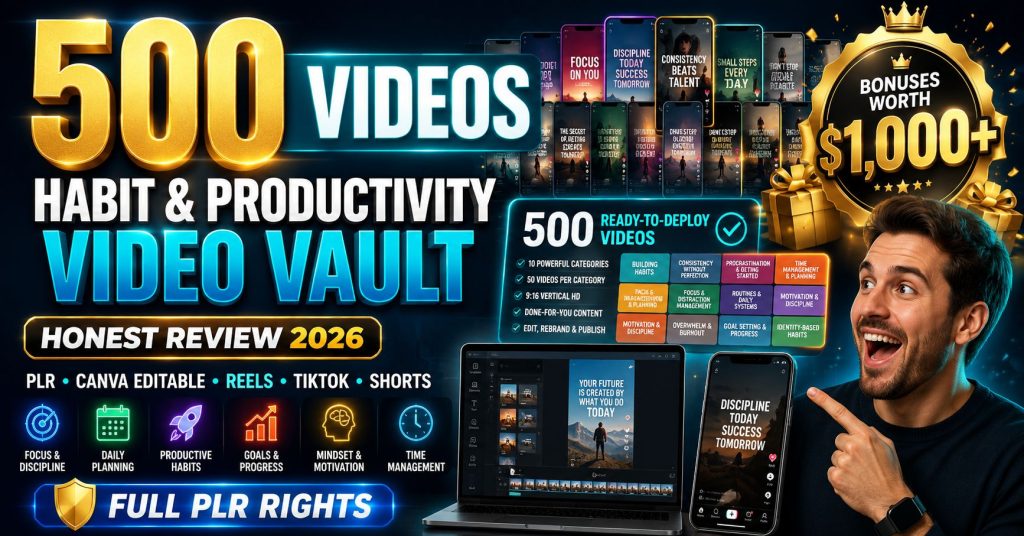 Habit & Productivity Video Vault Review