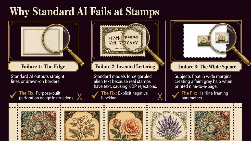 StampVault AI Faux Postage Stamp Books for KDP & Etsy Review