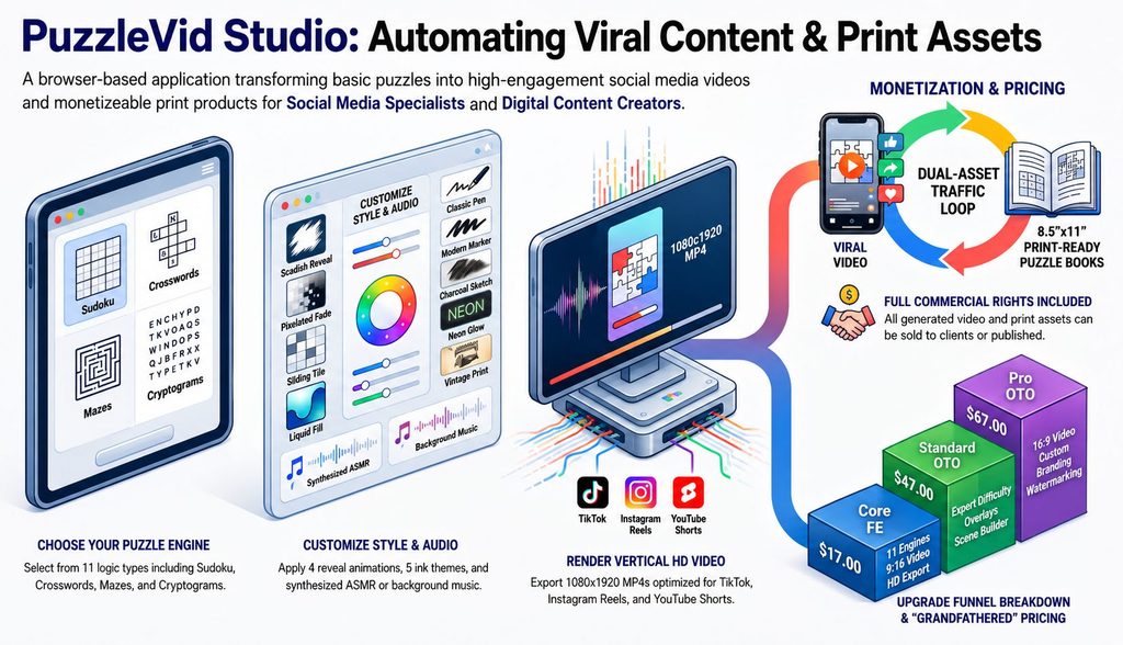 PuzzleVid Studio Turn Simple Puzzles Into Viral Videos Review
