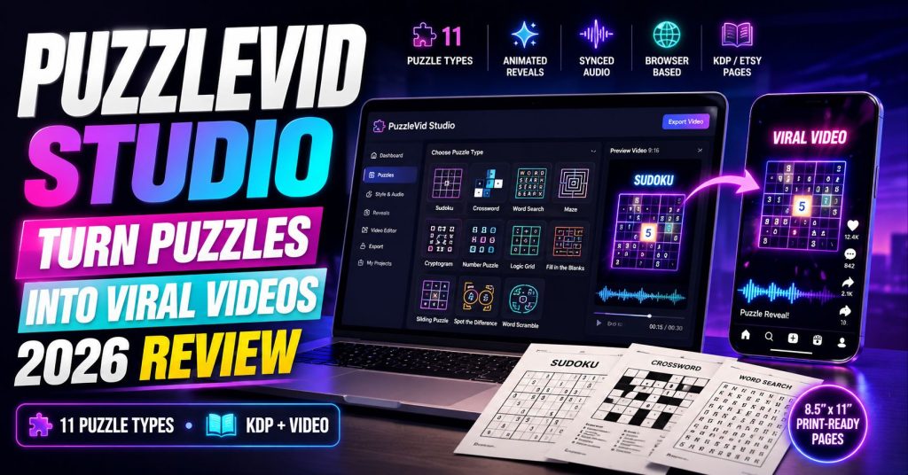 PuzzleVid Studio Turn Simple Puzzles Into Viral Videos Review