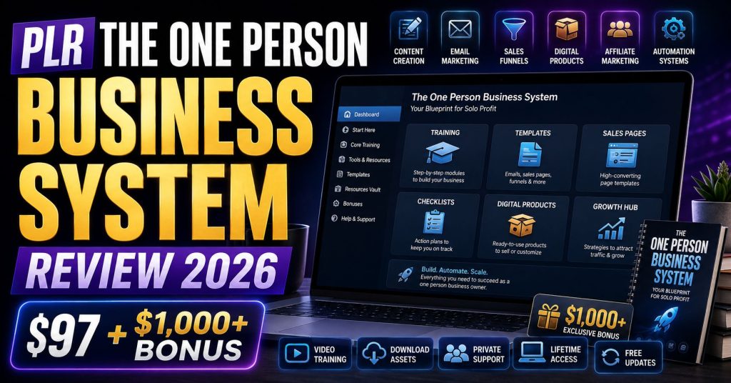 PLR The One Person Business System Review