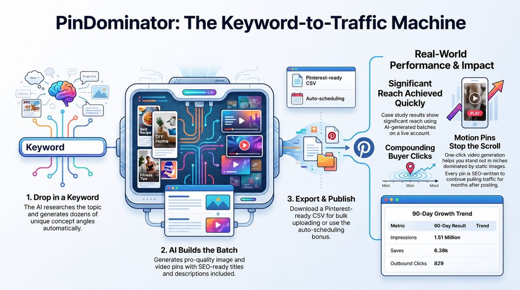 PinDominator AI Pins & Videos for Free Traffic Review