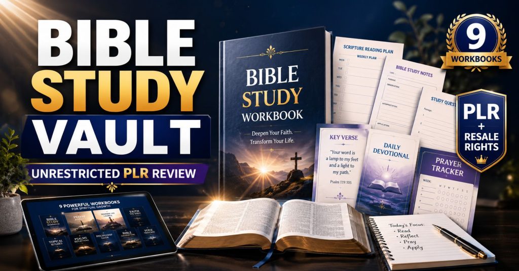 Bible Study Vault w/ Unrestricted PLR Review