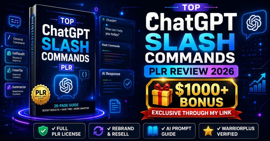 Top ChatGPT Slash Commands PLR Review
