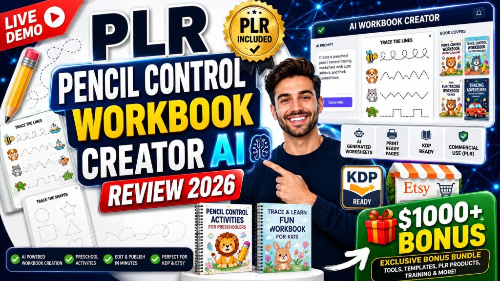 PLR Pencil Control Workbook Creator AI Review