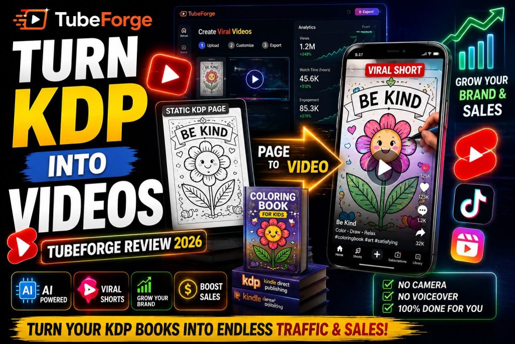 TubeForge Turn KDP Pages Into Scroll-Stopping Videos Review