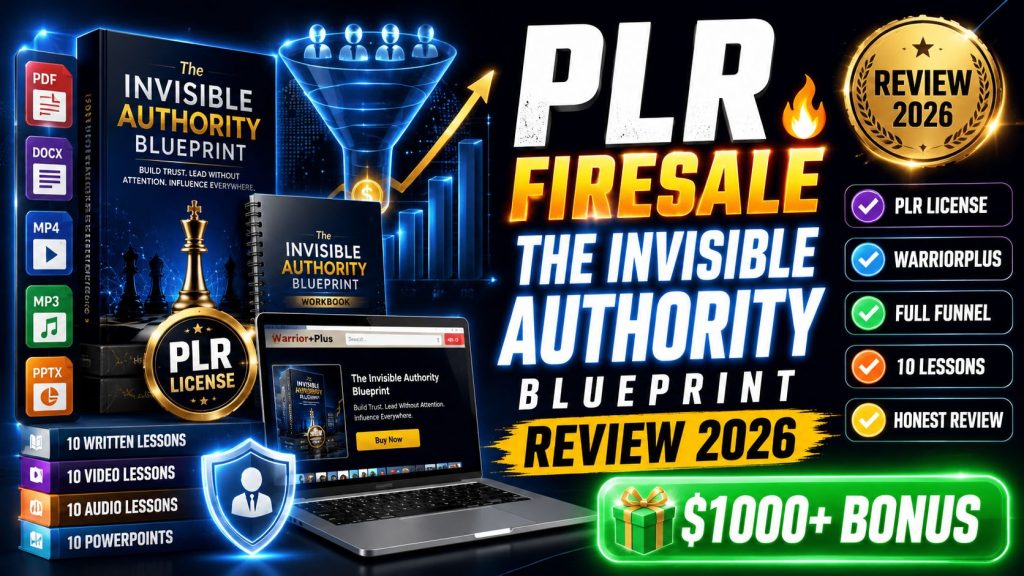 PLR Firesale The Invisible Authority Blueprint Review