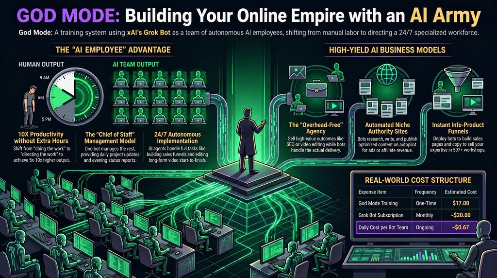 God Mode Have an army of AI bots build businesses for you Review