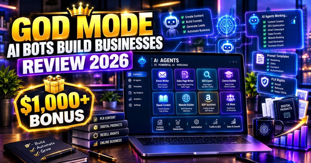 God Mode Have an army of AI bots build businesses for you Review