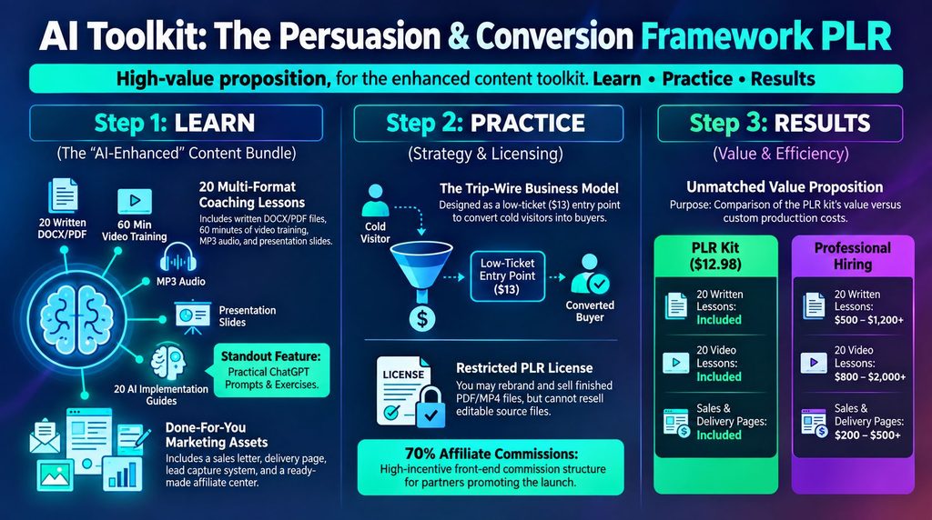 AI Toolkit The Persuasion  Conversion Framework PLR Review
